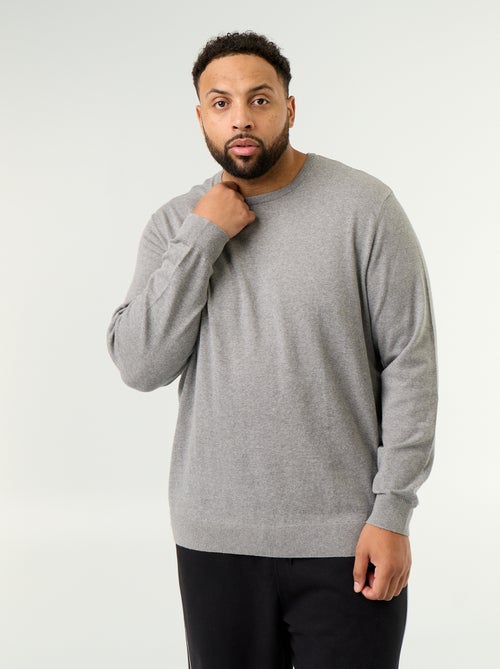 Maglione girocollo a maglia fine - Kiabi