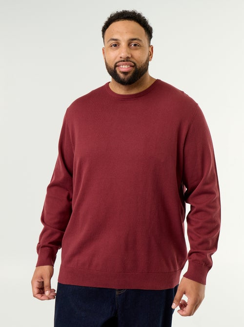 Maglione girocollo a maglia fine - Kiabi