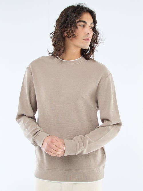 Maglione girocollo a nido d'ape - Kiabi Maglione girocollo a nido d'ape - Kiabi