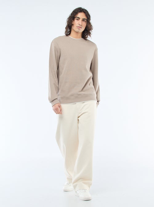 Maglione girocollo a nido d'ape - Kiabi Maglione girocollo a nido d'ape - Kiabi