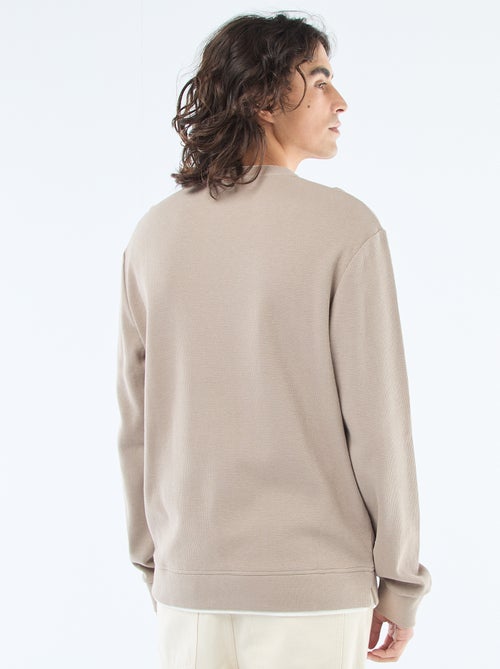 Maglione girocollo a nido d'ape - Kiabi Maglione girocollo a nido d'ape - Kiabi