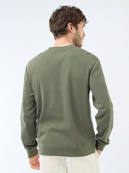 Maglione girocollo a nido d'ape - Kiabi Maglione girocollo a nido d'ape - Kiabi