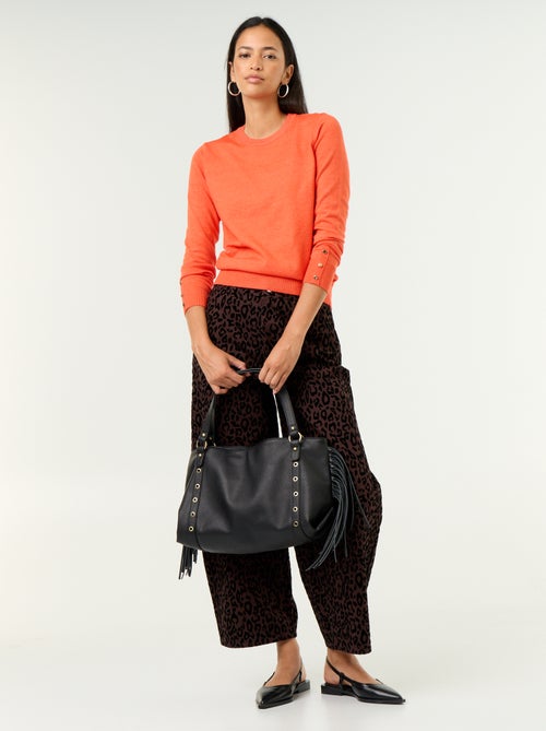 Maglione girocollo in maglia fine - Kiabi Maglione girocollo in maglia fine - Kiabi