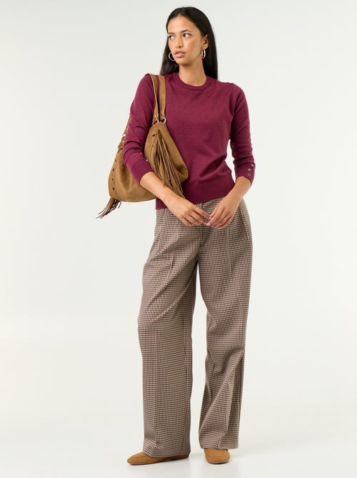 Maglione girocollo in maglia fine - Kiabi Maglione girocollo in maglia fine - Kiabi