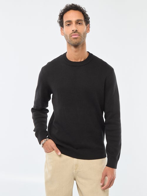 Maglione girocollo tinta unita - Kiabi