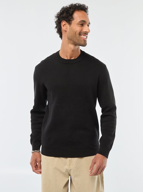 Maglione girocollo tinta unita - Kiabi