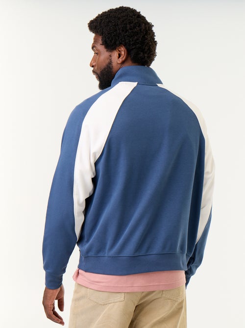 Maglione in French Terry con collo a lupetto e zip - Kiabi