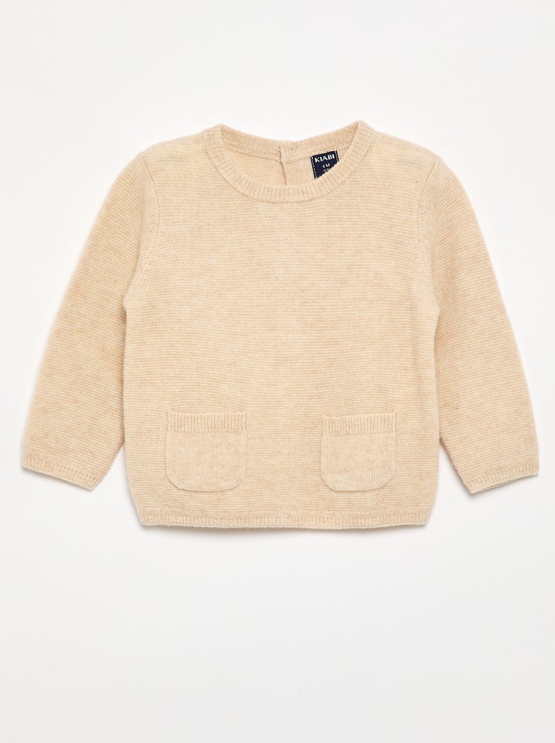 Maglione in lana e cashmere - Premium Beige - Kiabi
