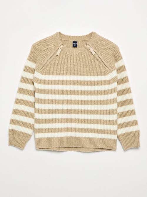 Maglione in maglia a righe - collezione facile da indossare - Kiabi