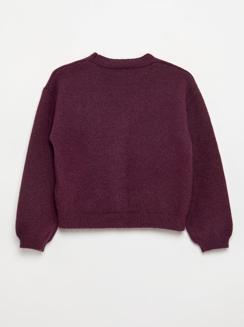 Maglione in maglia con apertura a nodi - Kiabi