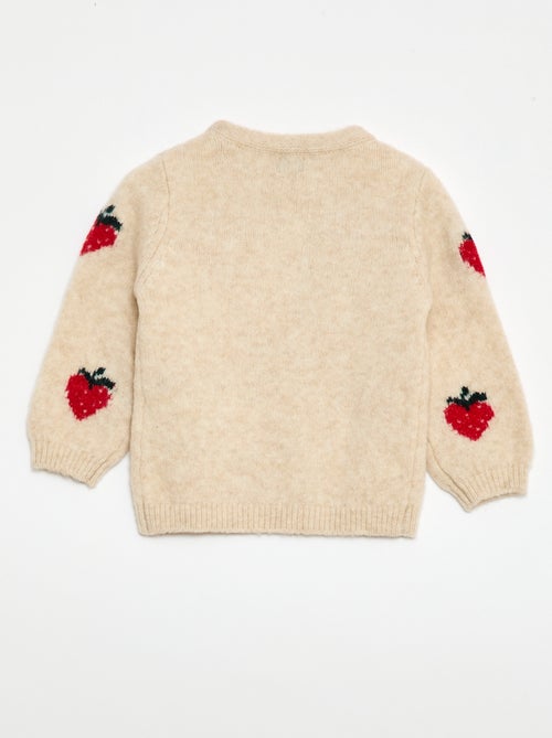 Maglione in maglia con motivo fantasia - Kiabi