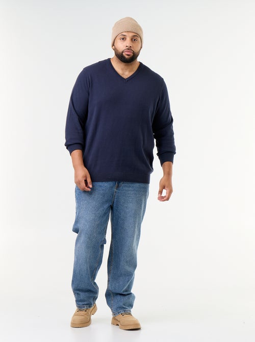 Maglione in maglia con scollo a V - Kiabi
