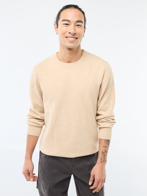 Maglione in maglia fantasia - Kiabi