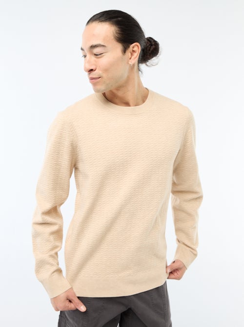 Maglione in maglia fantasia - Kiabi