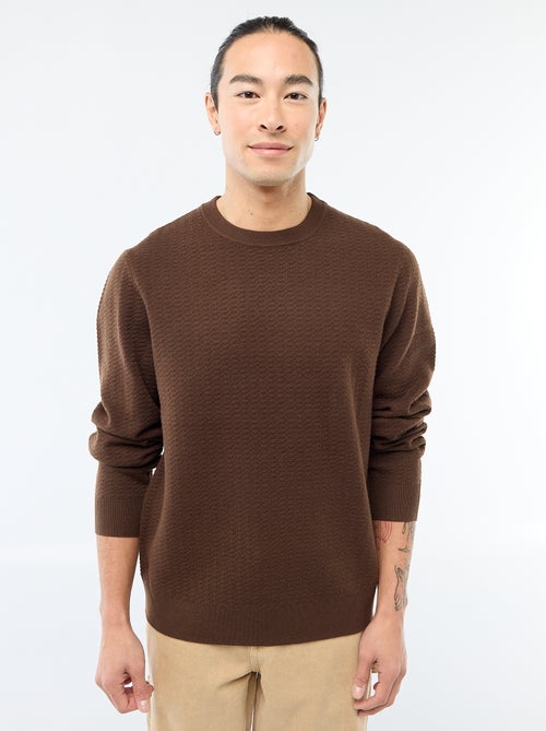 Maglione in maglia fantasia - Kiabi