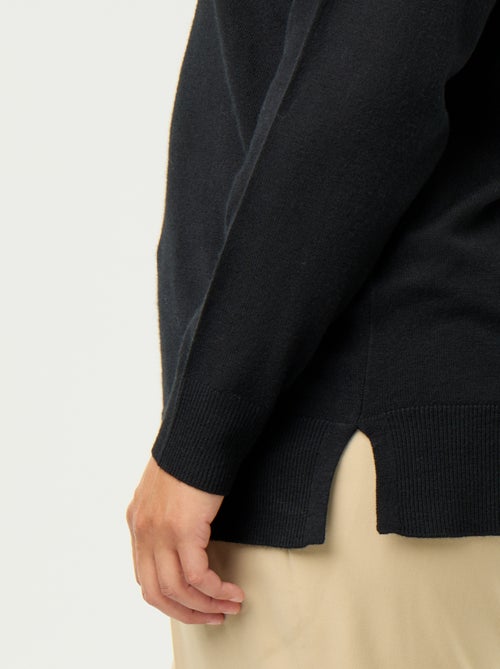 Maglione in maglia fine scollo a V - Kiabi Maglione in maglia fine scollo a V - Kiabi