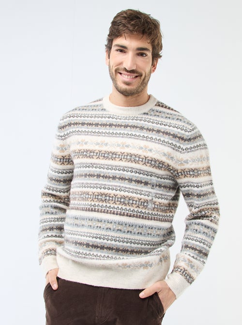 Maglione jacquard spesso - Kiabi