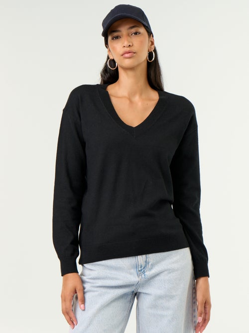 Maglione leggero con scollo a V - Kiabi