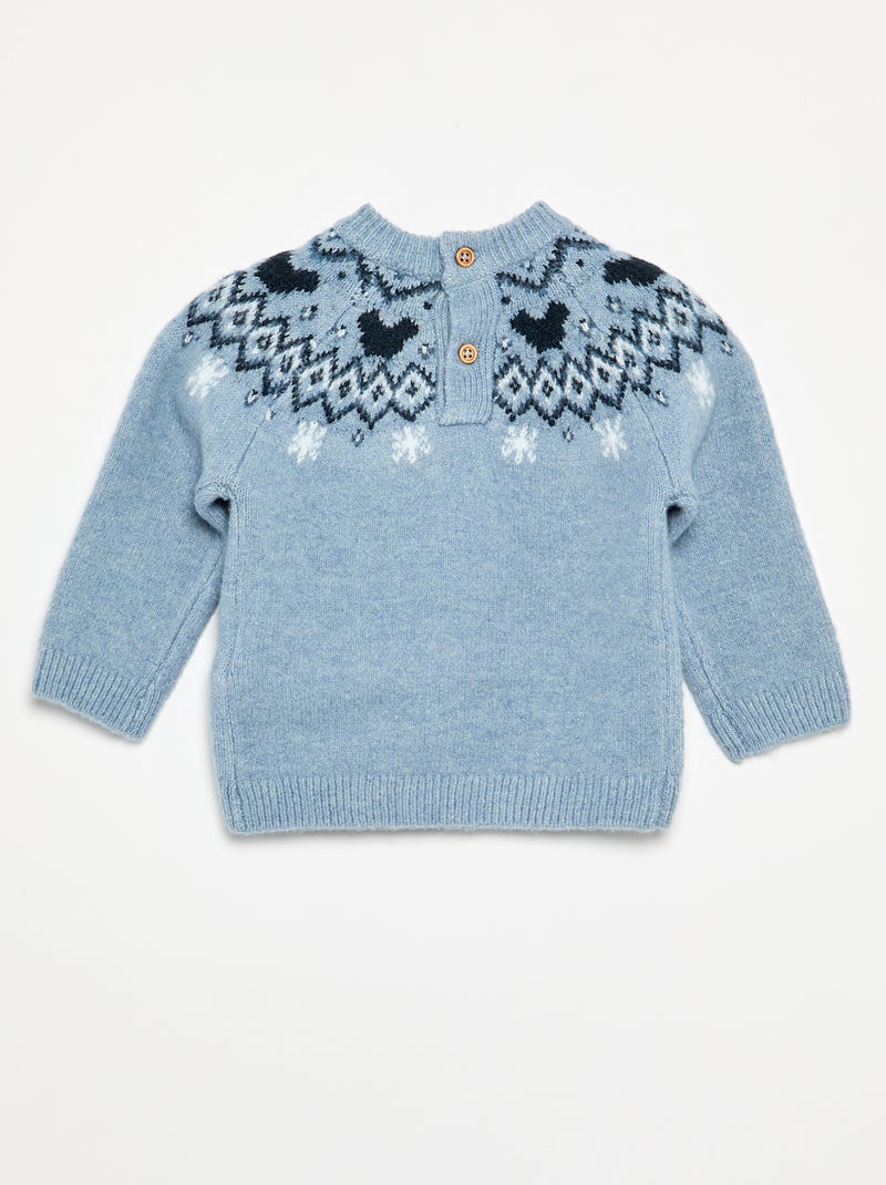 Maglione "Mickey" "Disney" a girocollo Blu - Kiabi