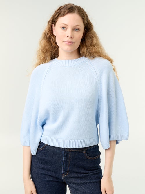 Maglione oversize in maglia con giromanica scesi - Kiabi