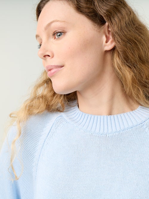 Maglione oversize in maglia con giromanica scesi - Kiabi
