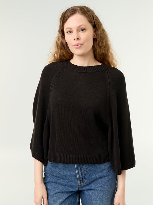 Maglione oversize in maglia con giromanica scesi - Kiabi