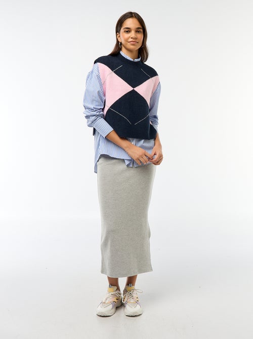 Maglione smanicato con lacci da annodare sui lati - Kiabi