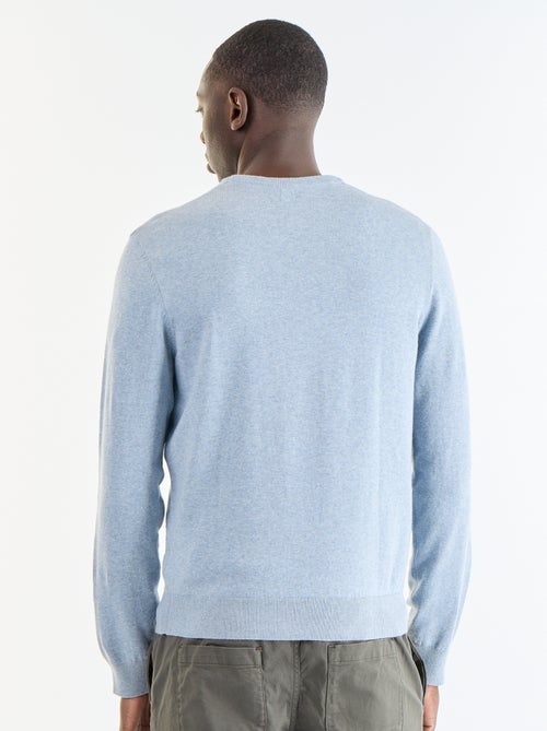 Maglione tinta unita con scollo rotondo - Kiabi