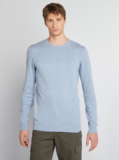 Maglione tinta unita scollo tondo +1m90 - Kiabi