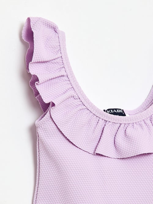 Maillot de bain 1 pièce avec volants - Kiabi