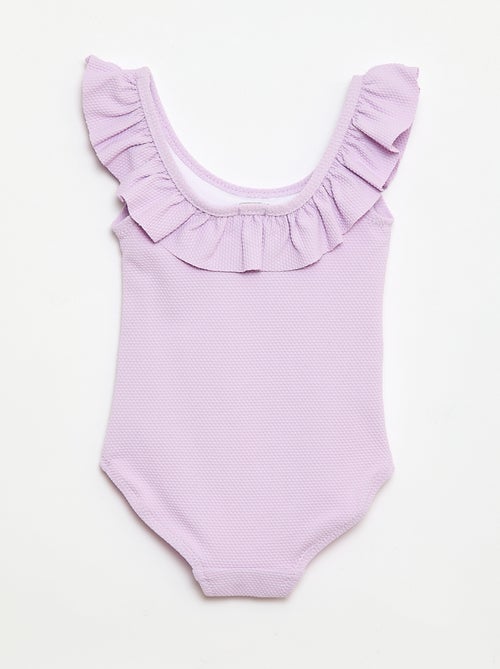 Maillot de bain 1 pièce avec volants - Kiabi