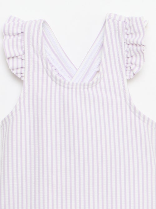 Maillot de bain 1 pièce avec volants - Kiabi