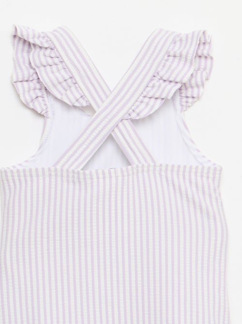 Maillot de bain 1 pièce avec volants - Kiabi