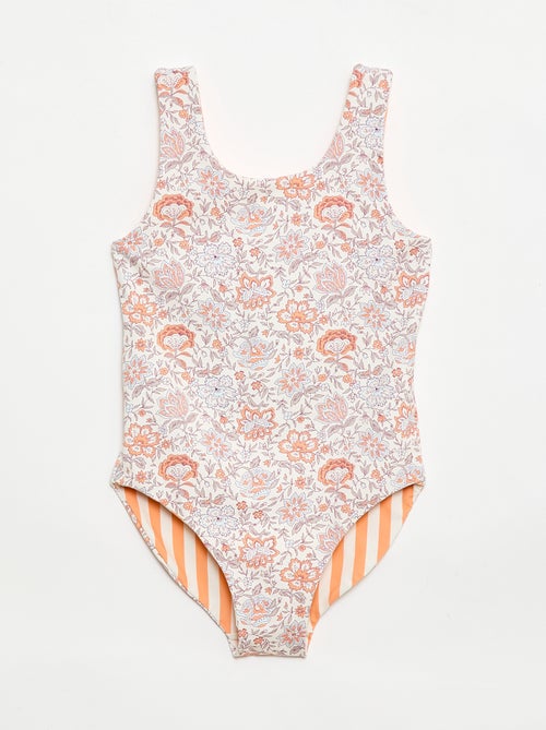 Maillot de bain 1 pièce réversible - Kiabi