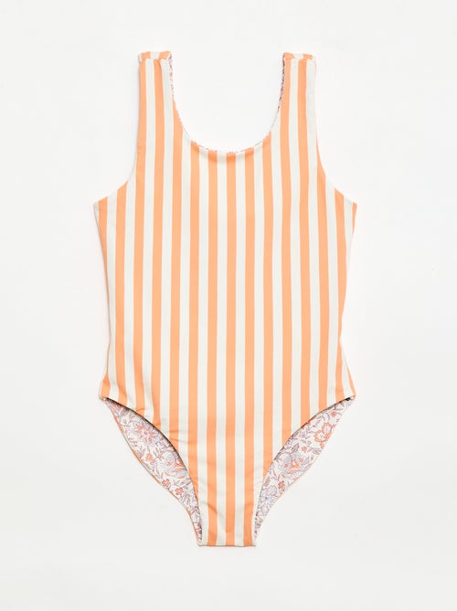 Maillot de bain 1 pièce réversible - Kiabi