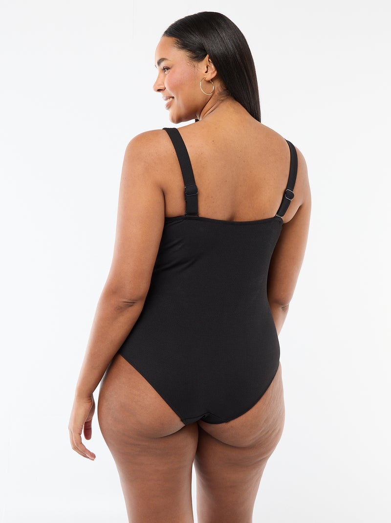 Maillot de bain 1 pièce shapewear Noir - Kiabi
