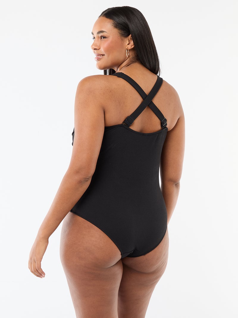 Maillot de bain 1 pièce shapewear Noir - Kiabi