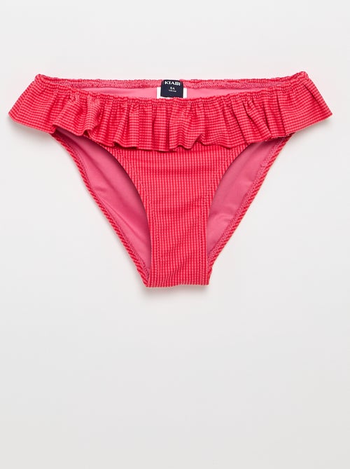 Maillot de bain 2 pièces à volants - Kiabi