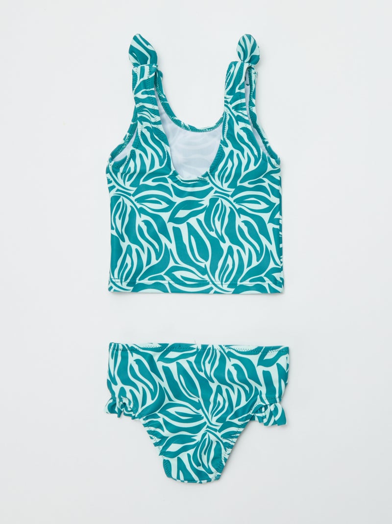 Maillot de bain à imprimé - 2 pièces VERT - Kiabi