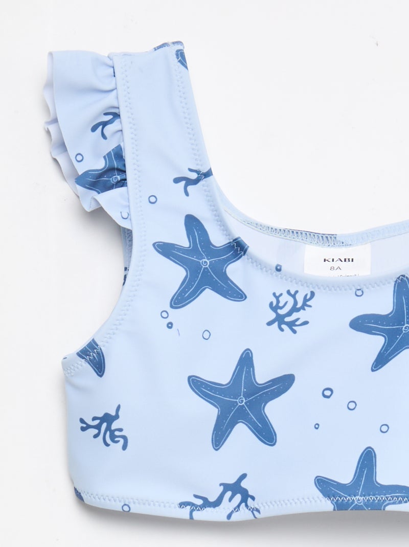 Maillot de bain all-over - 2 pièces Bleu - Kiabi