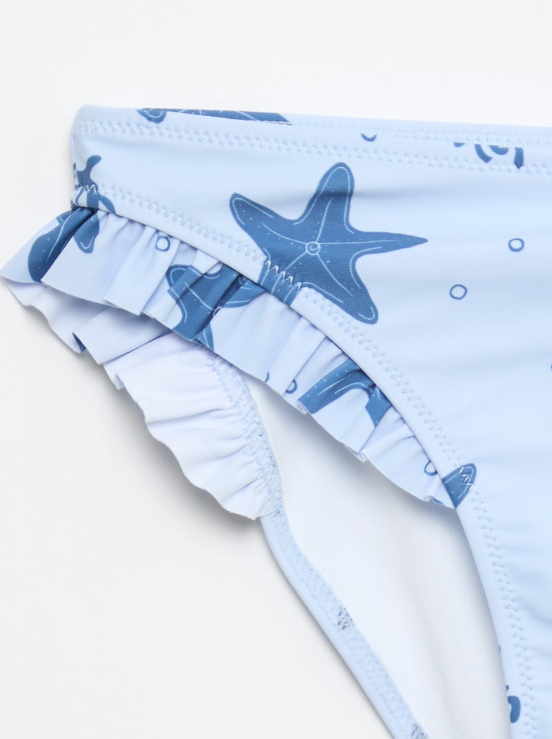 Maillot de bain all-over - 2 pièces Bleu - Kiabi