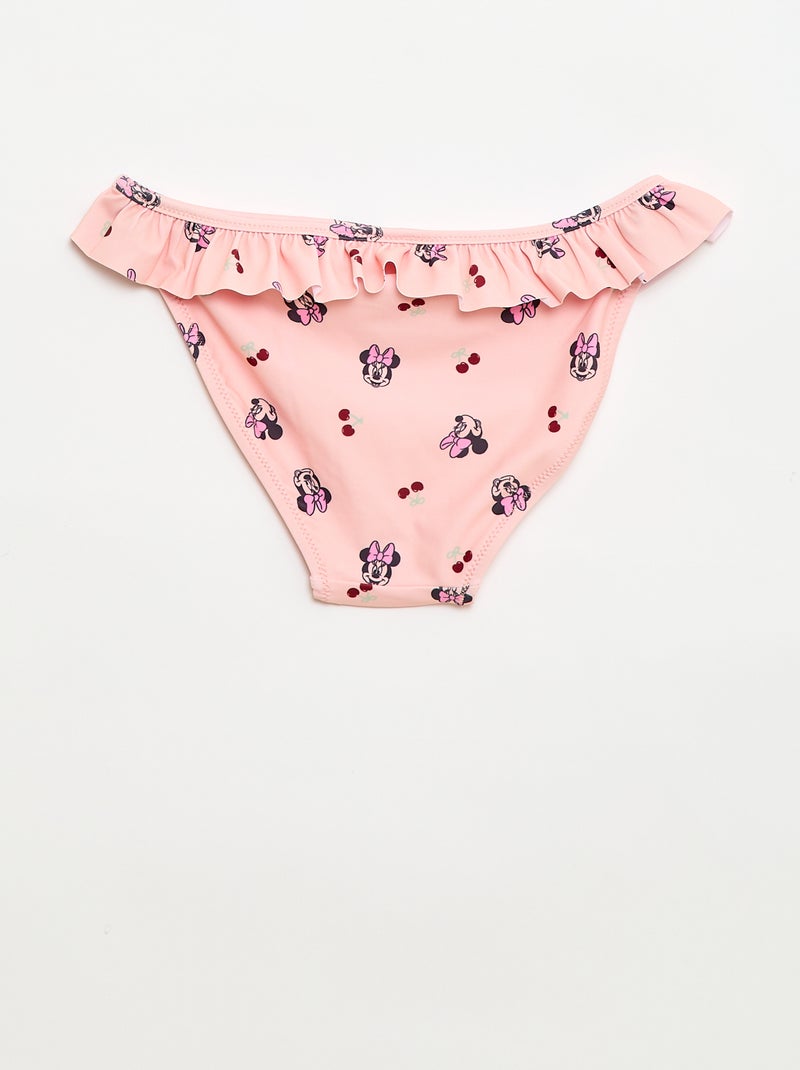 Maillot de bain culotte 'Disney' 'Minnie' volanté Orange - Kiabi