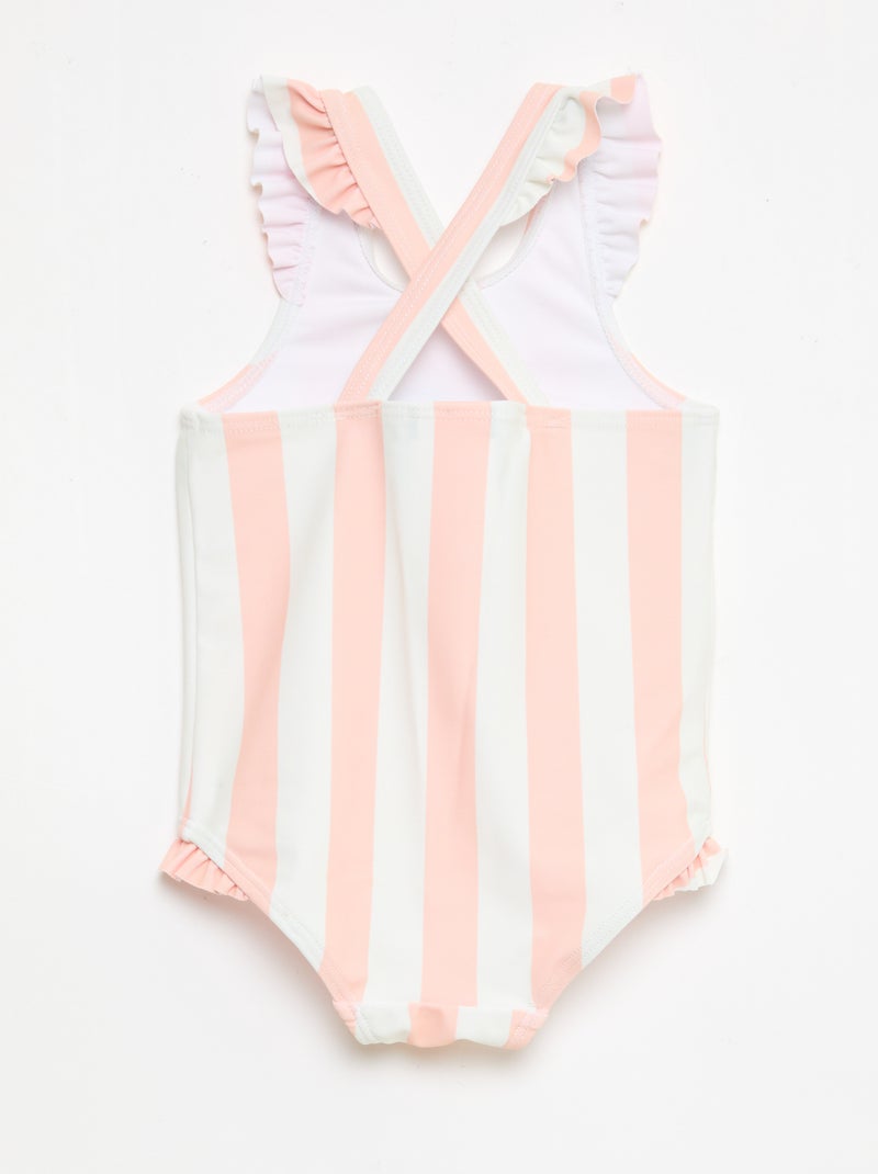 Maillot de bain 'Disney' 'Stitch' à rayure Orange - Kiabi