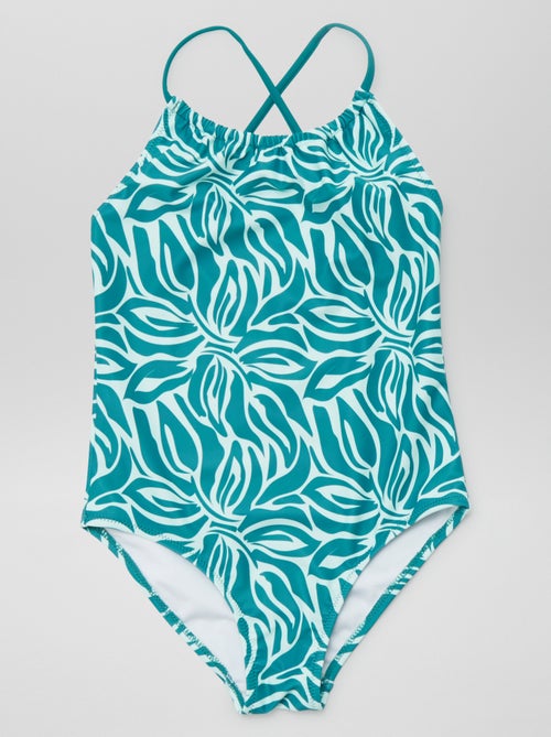 Maillot de bain fleuri - 1 pièce - Kiabi