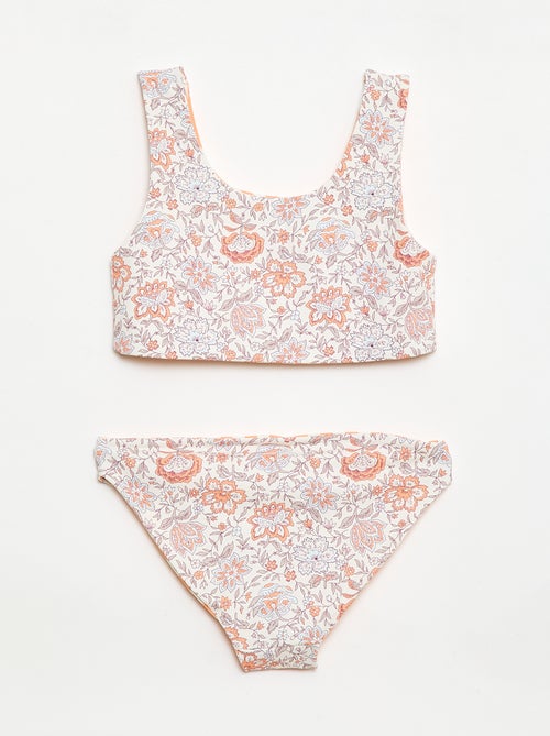 Maillot de bain imprimé réversible - 2 pièces - Kiabi