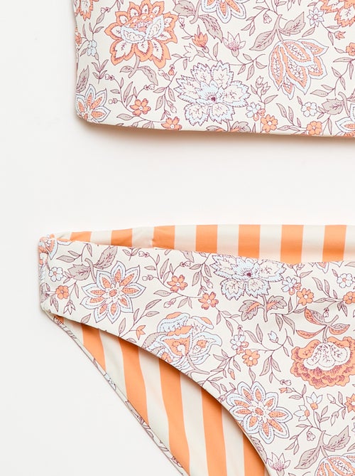 Maillot de bain imprimé réversible - 2 pièces - Kiabi