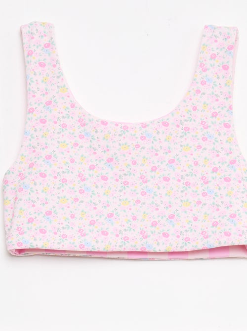 Maillot de bain imprimé réversible - 2 pièces - Kiabi