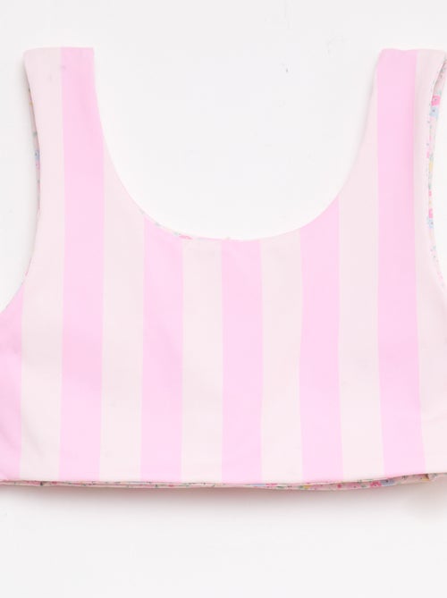 Maillot de bain imprimé réversible - 2 pièces - Kiabi