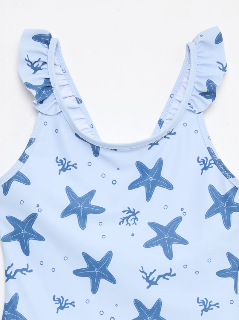 Maillot de bain motif all-over tropique Bleu - Kiabi