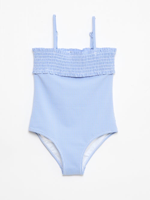 Maillot de bain smock + chouchou - 1 pièce - Kiabi